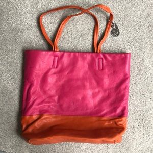 DKNY leather shoulder bag